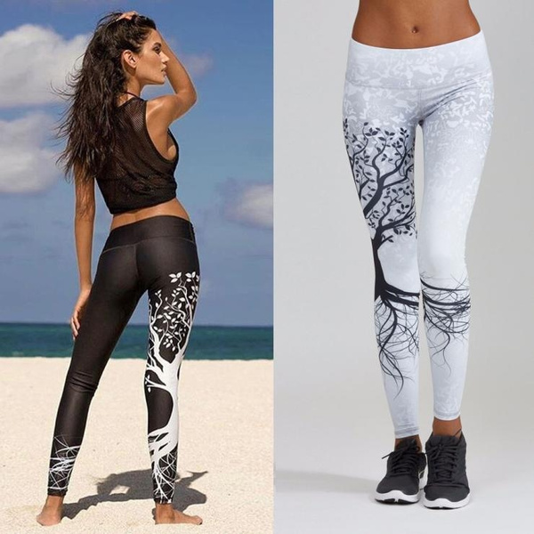 Womens Workout Leggings Sports Yoga Gym Fitness Pants Athletic