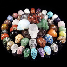 gemstone jewelry, skulldecoration, quartz, skull
