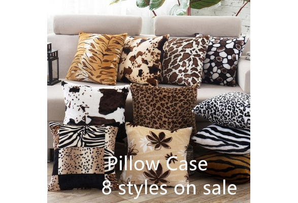 WO_ AC_ EG_ Forest Animal Print Throw Pillow Case Waist Cushion Cover Home Decor