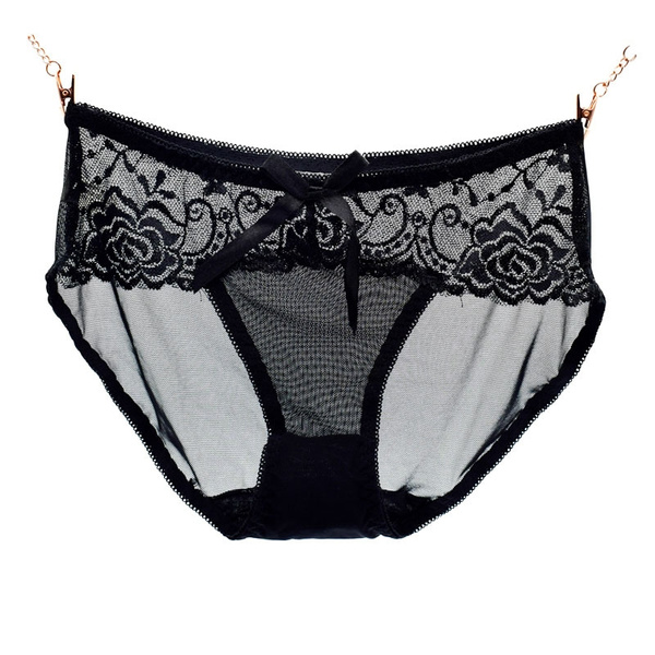 Women Sexy Lace See-through G-string Thongs Briefs Underwear Panties  Knickers