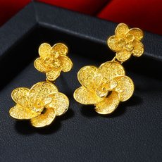 piercedearring, Beautiful, 18k gold, Dangle Earring