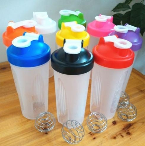 600ml Protein Blender Shaker Mixer Shake Cup Drink Whisk Bottle Sports  Fitness