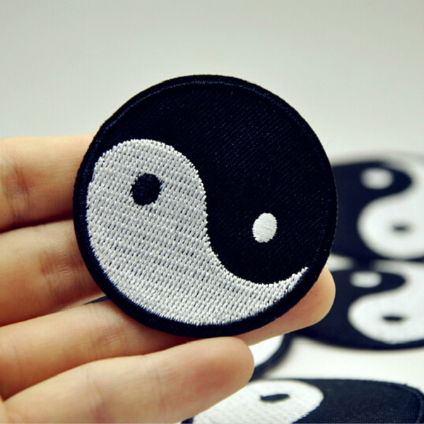 Af48 Yin Yang caracteres Patch perchas imagen parchear aplicación yoga ying asia DIY