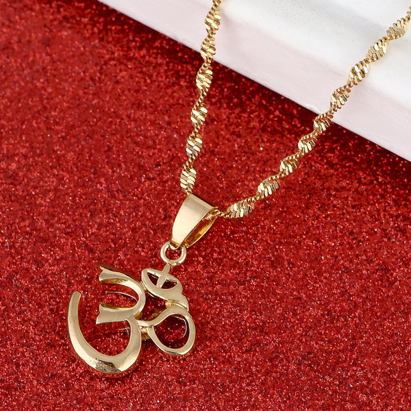 Om gold pendant for on sale men