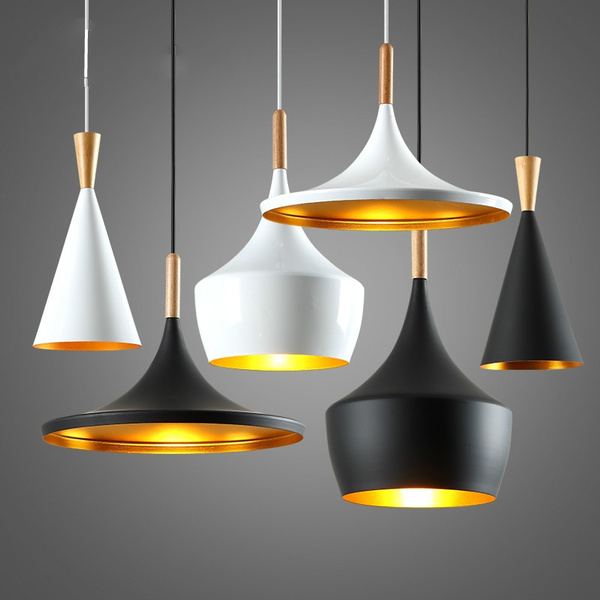 Modern Pendant Light Metal Lamp E27, Long Hanging Light Fixtures