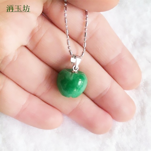 apple jade pendant