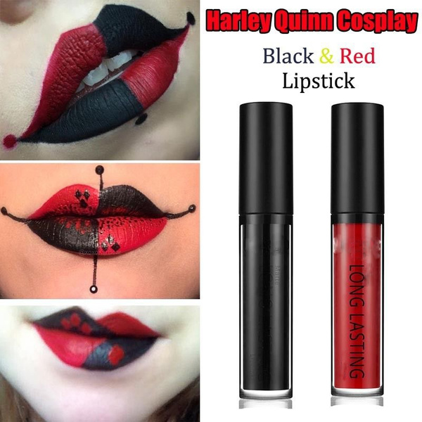 harley quinn red lipstick