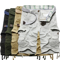 Summer explosion models cotton cargo shorts men five pants influx of men multi-pocket pants