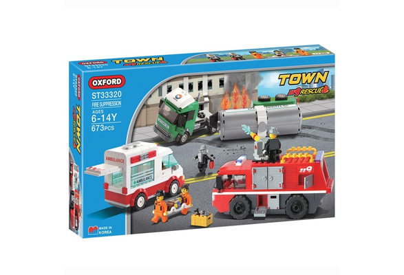 Oxford Town Fire Suppression #ST33320 Building Block Set 673pcs (Ages 6-14)