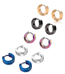 Mens Earrings, Steel, Hoop Earring, Jewelry