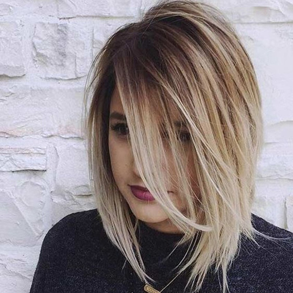 Mode Kurze Bob Perucken Fur Frauen Verkauf Gerade Blonde Haare Farbe Blond Wish