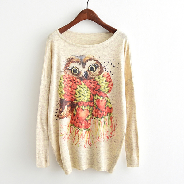 Owl sweater outlet womens