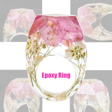 pink, Unique, Flowers, Women Ring