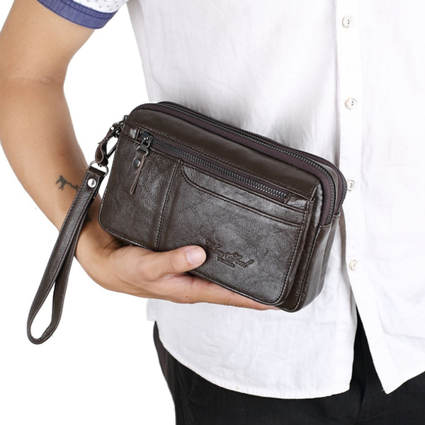 Women Men Leather Wallet Purse Handbag Clutch Box Bag Phone Card Coin Clutch