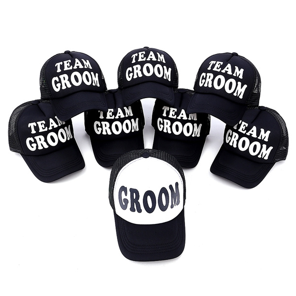 groom baseball cap
