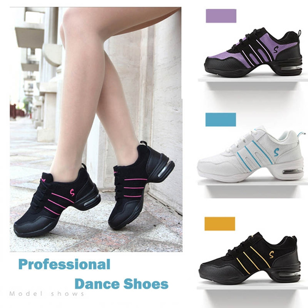 Yefree Women Latin Dancing Shoes Casual Breathable Shoes Split Sole Modern Dance Shoes