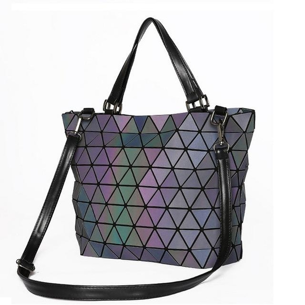 bao bao Women Bags Bucket Geometry Luminous Folding Ladies handbags shoulder bag 