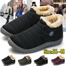 Women&men Winter Snow Boots Cotton Inside Antiskid Bottom Keep Warm Waterproof Ski Flats Plus Size:35-48