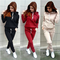 hooded, Sleeve, jogging suit, Long Sleeve