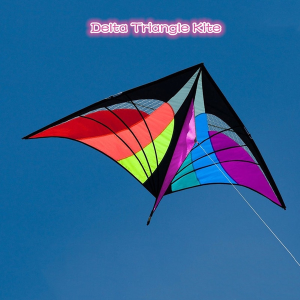 New Toys 5.2ft High Quality Power Single Line Triangle Kite with Handle and  Line Good Flying Hot Sale