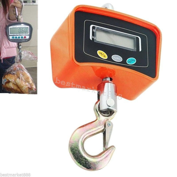 VEVOR Digital Crane Scale, 2200 Lbs1000 Kg, Industrial Heavy Duty Hanging Scale With Remote Control Cast Aluminum Case Led Screen High Precision