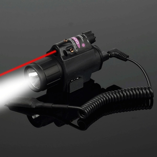 Details about   US Red Laser Sight Bright Q5 LED Flashlight Fit 20mm Picatinny Rail Shotgun 
