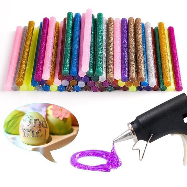 60 Pcs 12 Color Hot Glue Gun Sticks Hot Melt Glue Sticks Mini for DIY Art Craft