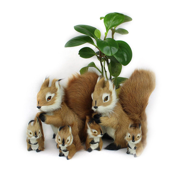 fake stuffed squirrel