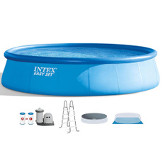 blowupbool, 18footinflatableeasysetpool, Swimming, intexabovegroundpool