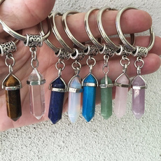 hexagonpendant, quartz, Key Chain, Gifts