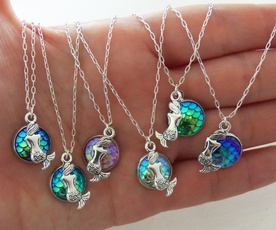 birthdaygiftsforher, mermaidnecklace, Jewelry, bestgiftforfriend