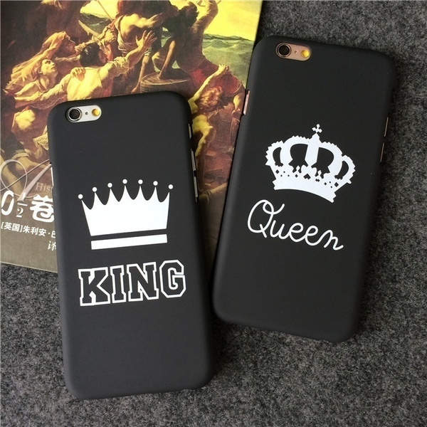 Women men Crown Couples Lovers KING QUEEN Phone Case Cover For iPhone 5S  SE/ 6 6S/ 6 6S Plus/ 7 / 7 Plus/ 8 / 8 Plus Hard coque fundas capinha  celular for iphone | Wish