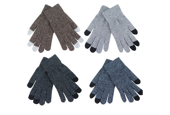 Hennta Women Men Multi-Function Knitted Screen Winter Gloves Soft Warm Mitten Smartphones Laptop Tablet