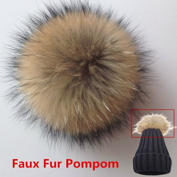 real fur pom pom