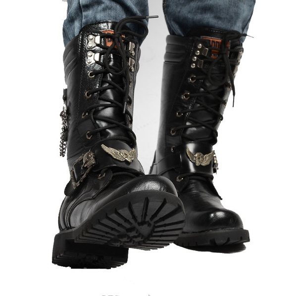 metal boots men