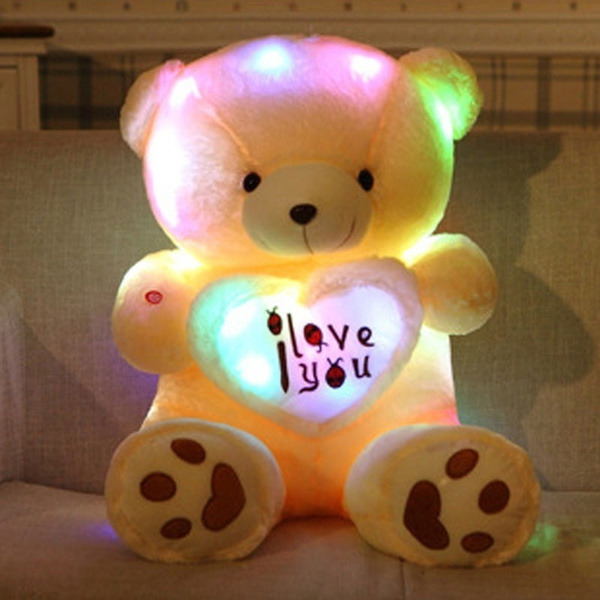 teddy bear with lights and music