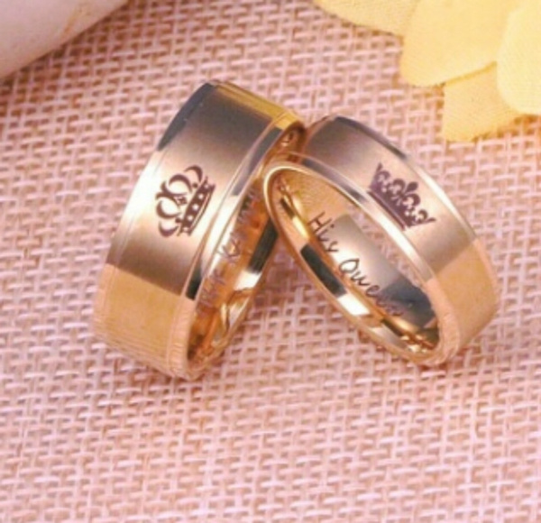 Wedding ring King and Queen - Yellow gold - Kochut
