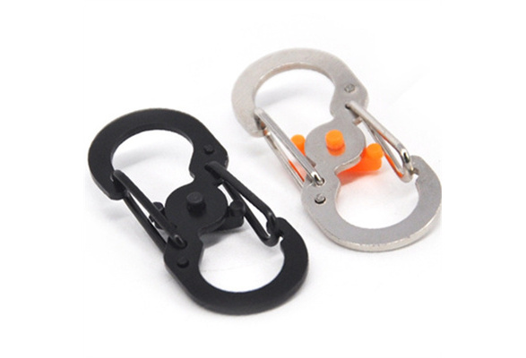 3EDC Stainless Steel Keychain locking anti-theft S buckle safety Security FBB 