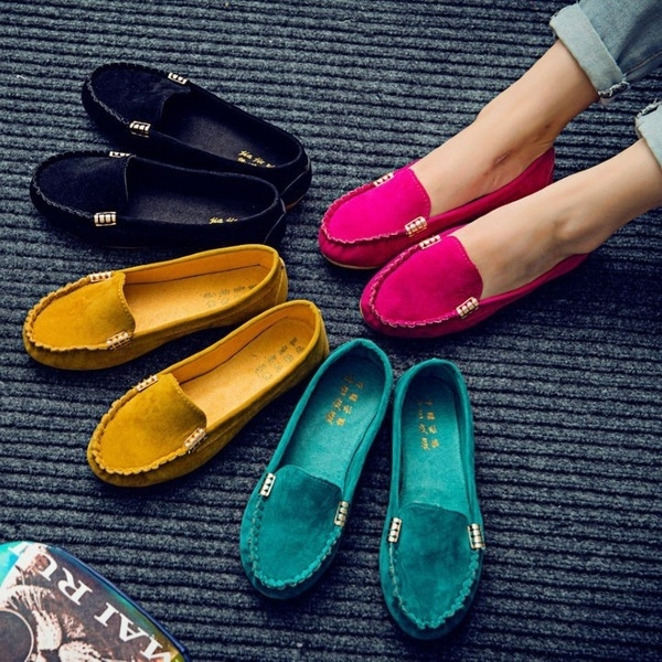 Ladies comfortable shop flat shoes