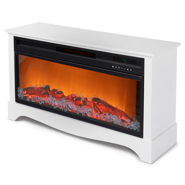 LifeSmart LifeZone Electric Infrared Quartz Standing Fireplace Heater,  White | Wish