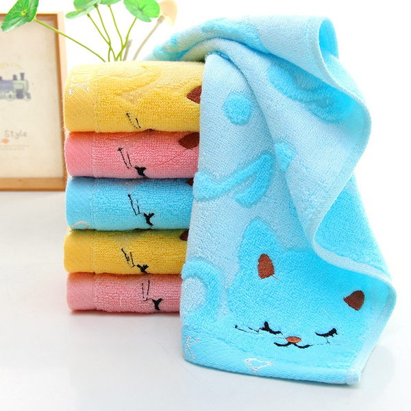 TOPCARPENTER Decorative Bath Cat Towels Cute Hand Towels for Bathroom Decor  Microfiber Hair Towels 30x15 Funny Pet Guest Fingertip Towel Quick Dry