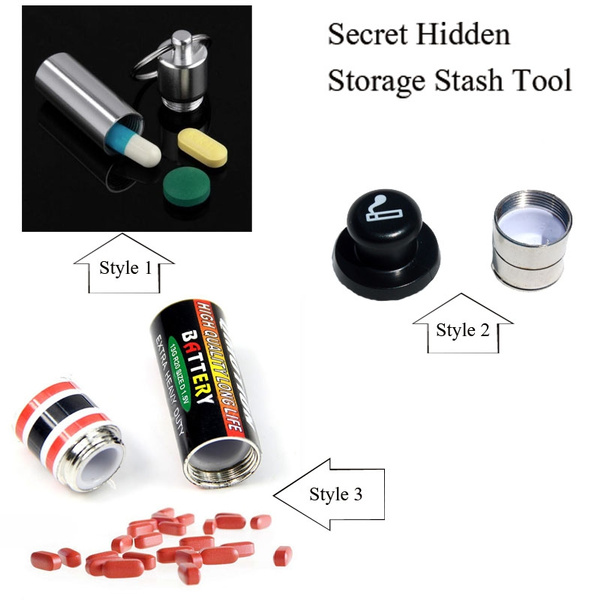 Battery Diversion Safe Jewelry Secret Hidden Pill Case Box Storage Stash Uig 