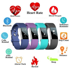 S18 Smart Bracelet Intelligent Blood Pressure Band Heart Rate Call / SMS Reminder Bluetooth for Ios Android Water Resist