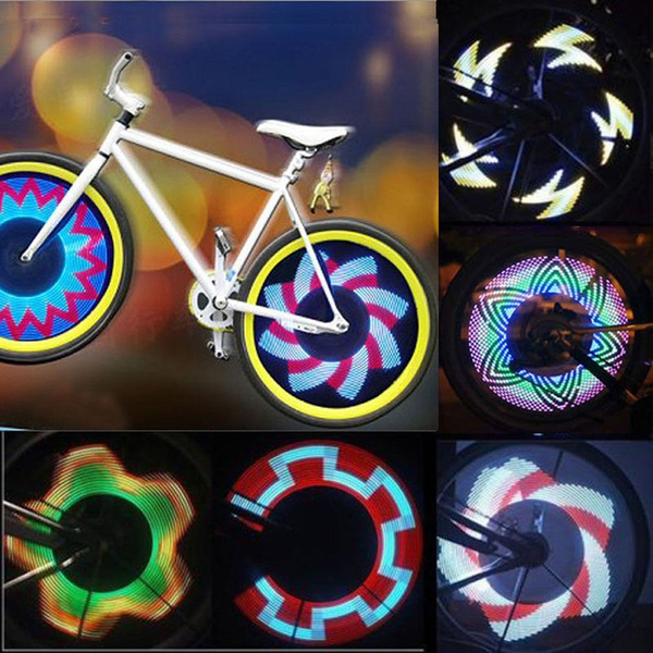 32 LED Patterns Cycling Bikes Bicycles Rainbow Wheel Signal Tire Spoke Light New 