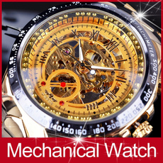 skeletonwatch, uhren, Gold Watch, sportuomo