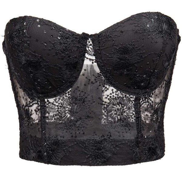 Push Up Bralet Women's Lace Corset Bustier Bra Night Club Party Long Sexy  Cropped Top Vest Plus Size Tank Top Women Sexy Corset