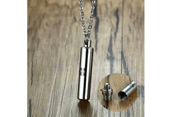 Mens Pet Cremation Jewelry Pendant 