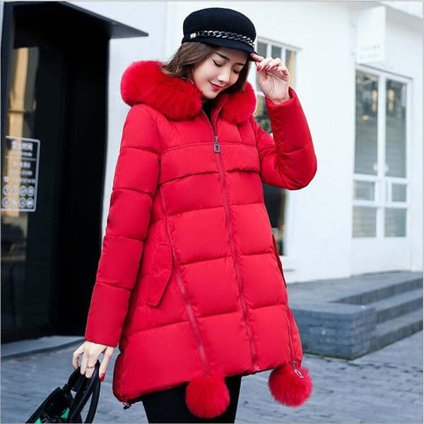 warm winter maternity coat