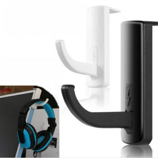 2pcs Headset Hook Universal Headphone Hanger PC Monitor Desk Headset Stand Holder Headphone Holder Rack Stick-on Hook