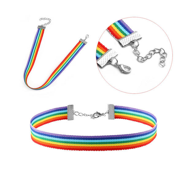 Necklace - Rainbow Ribbon (Large)